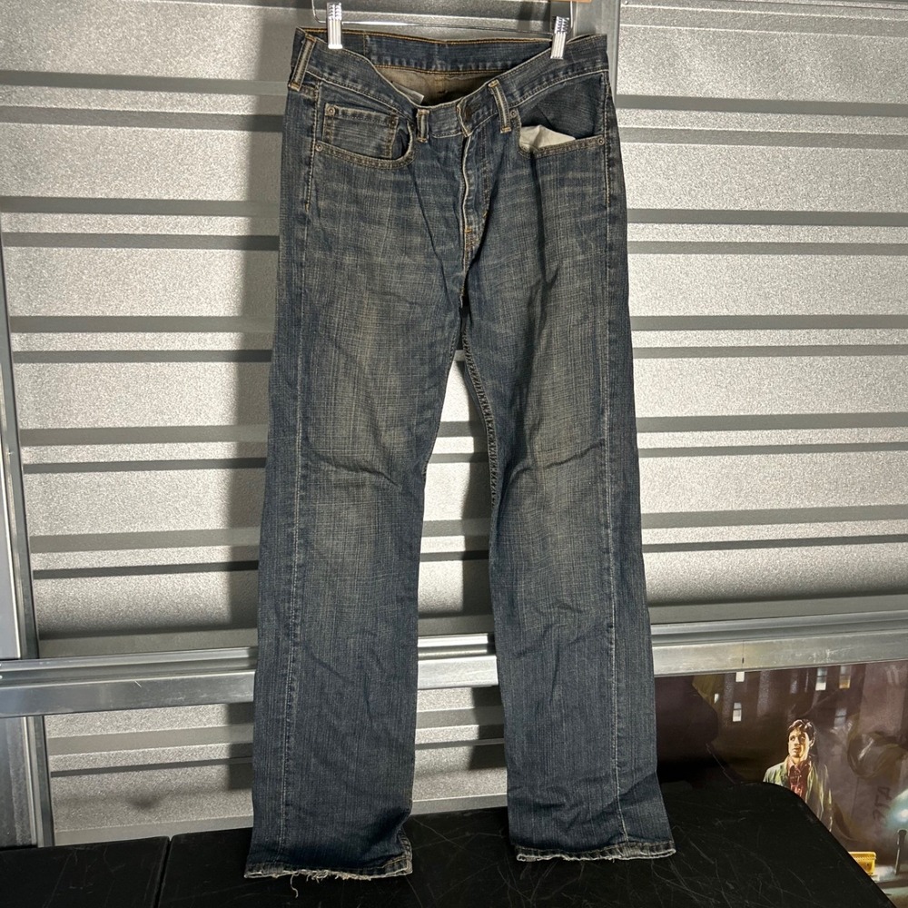 Levis 559 Relaxed Straight Jeans Mens W32 L34 Blue Denim Classic Casual